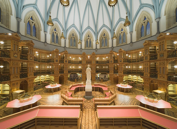 Library interior in 2006